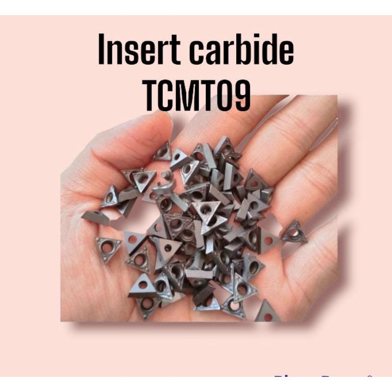 insert bubut besi carbide TCMT09 cocok untuk holder colter
