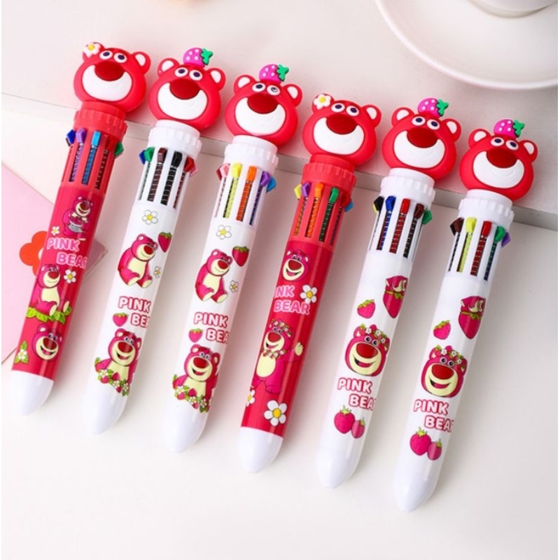 

Pulpen Karakter Lotso 10 Warna / Pen Warna Warni Motif Random