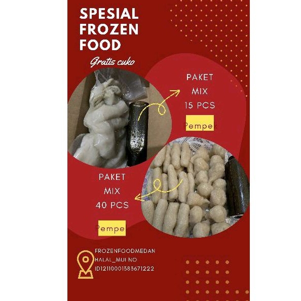 

Pempek palembang PAKET CAMPUR + cuko