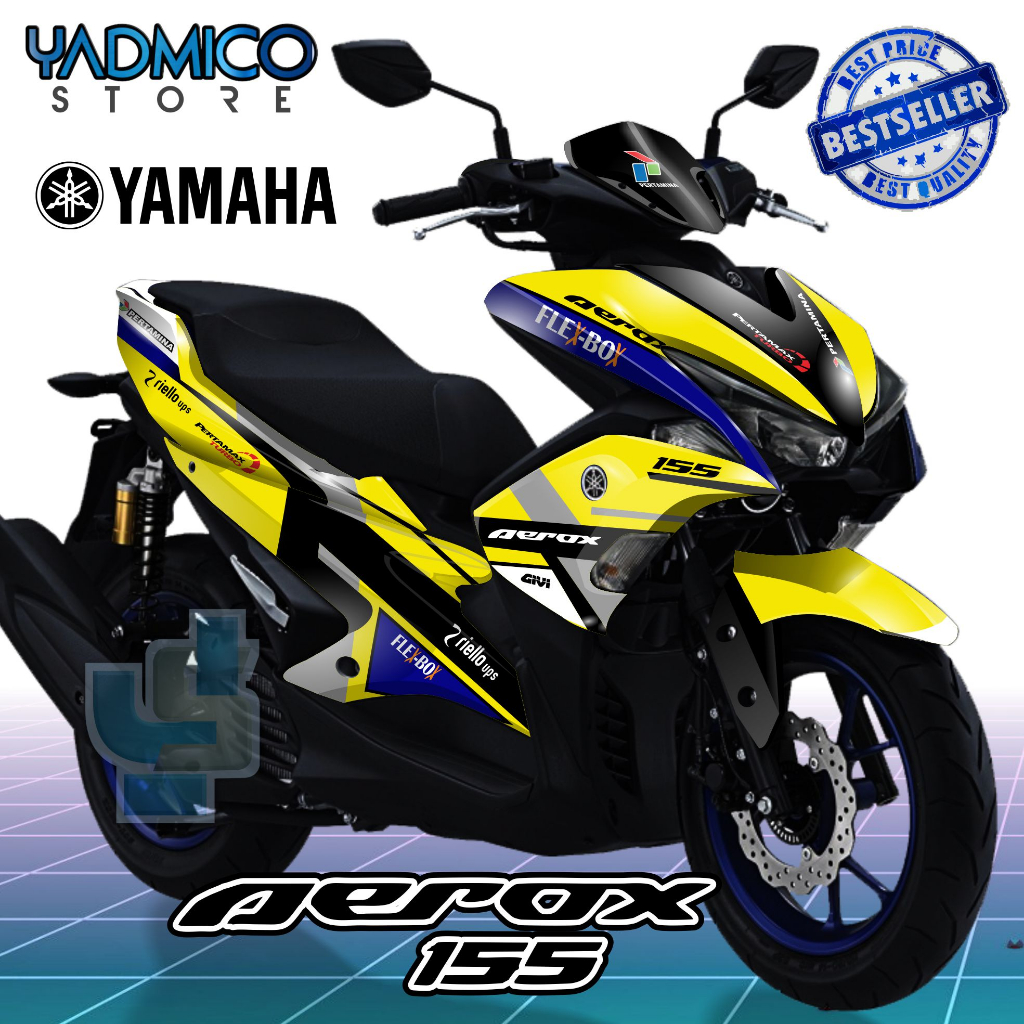 Decal Aerox 155 Old Full Body - Stiker Motor Aerox 155 Old Full Body - Decal Hologram Aerox 155 Old 