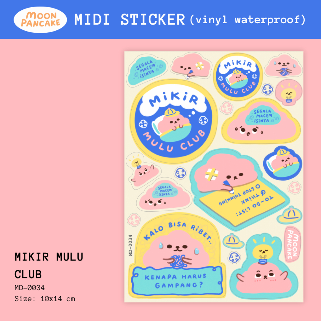 

Moon Pancake Midi Sticker - Mikir Mulu Club