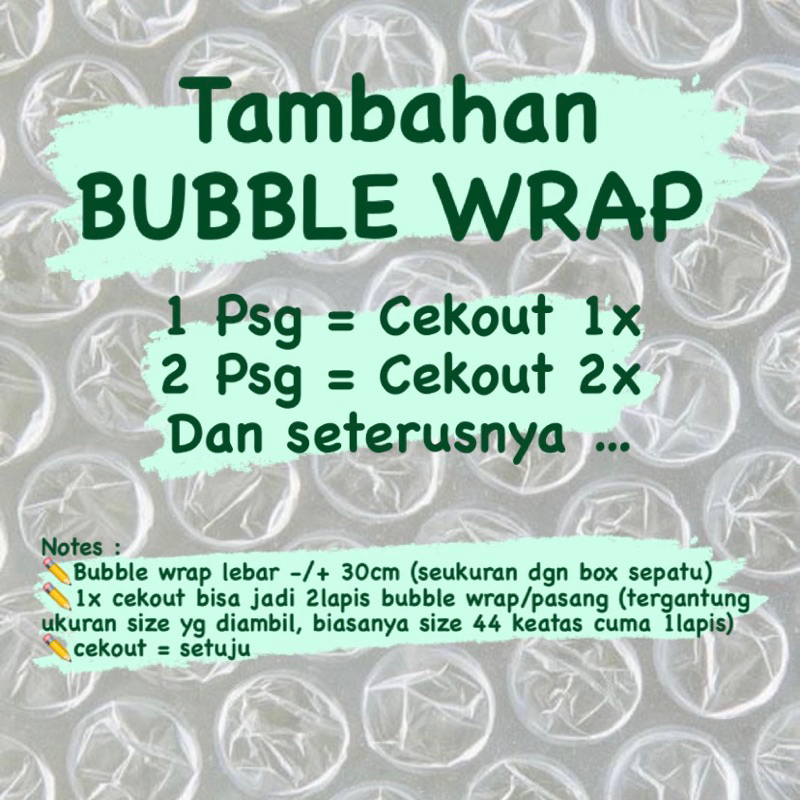 

Tambah BUBBLE WRAP CO disini