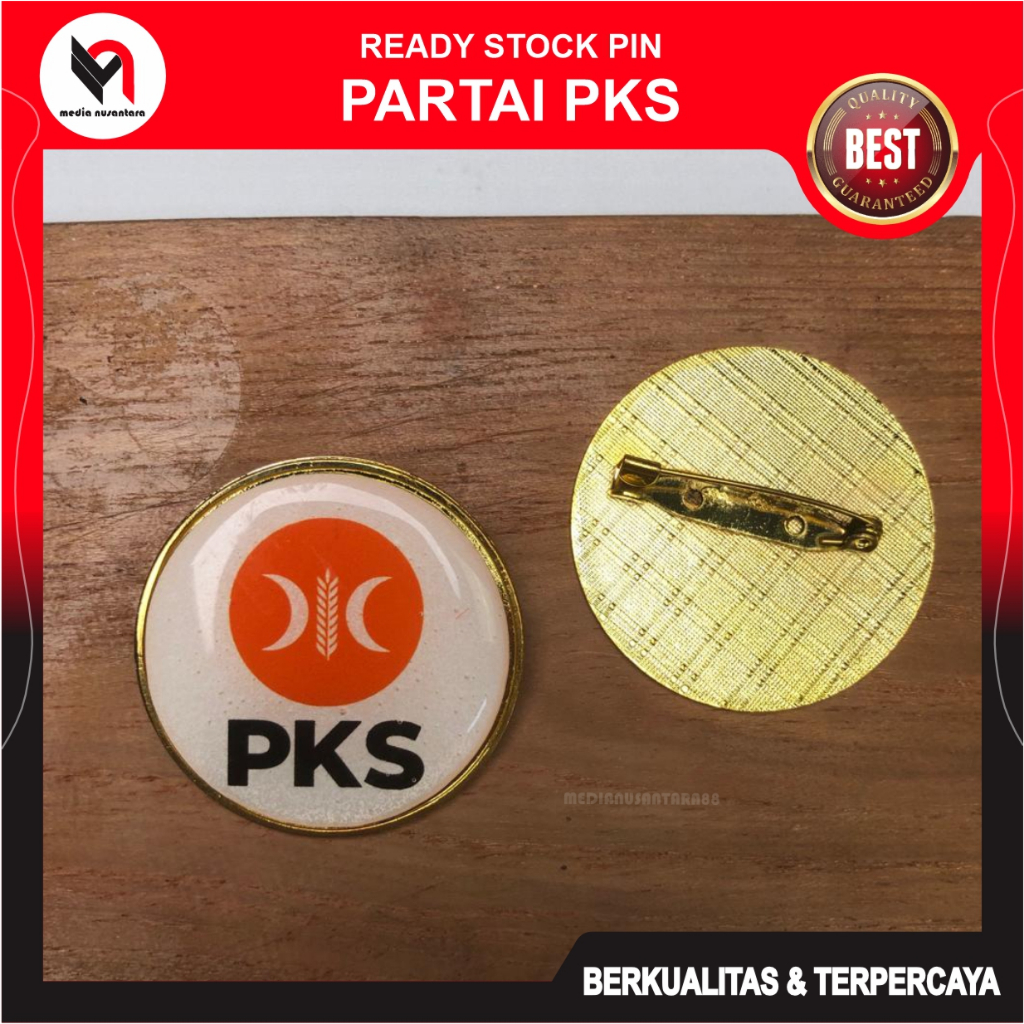 PKS Pin Bros Logo Partai PKS Ready Stok