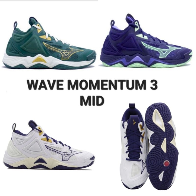 Sepatu Voli MIZUNO WAVE MOMENTUM 3 MID Volley Volly 100% Original