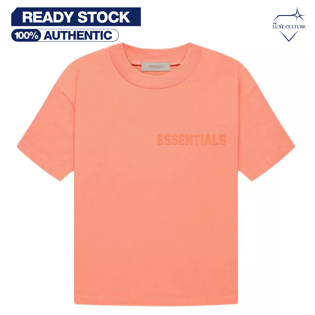 FOG Essentials Coral Orange Logo / Kaos Branded Original