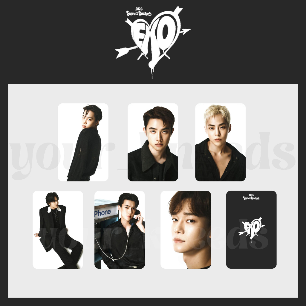 PHOTOCARD UNOFFICIAL EXO 2023 SEASON'S GREETINGS
