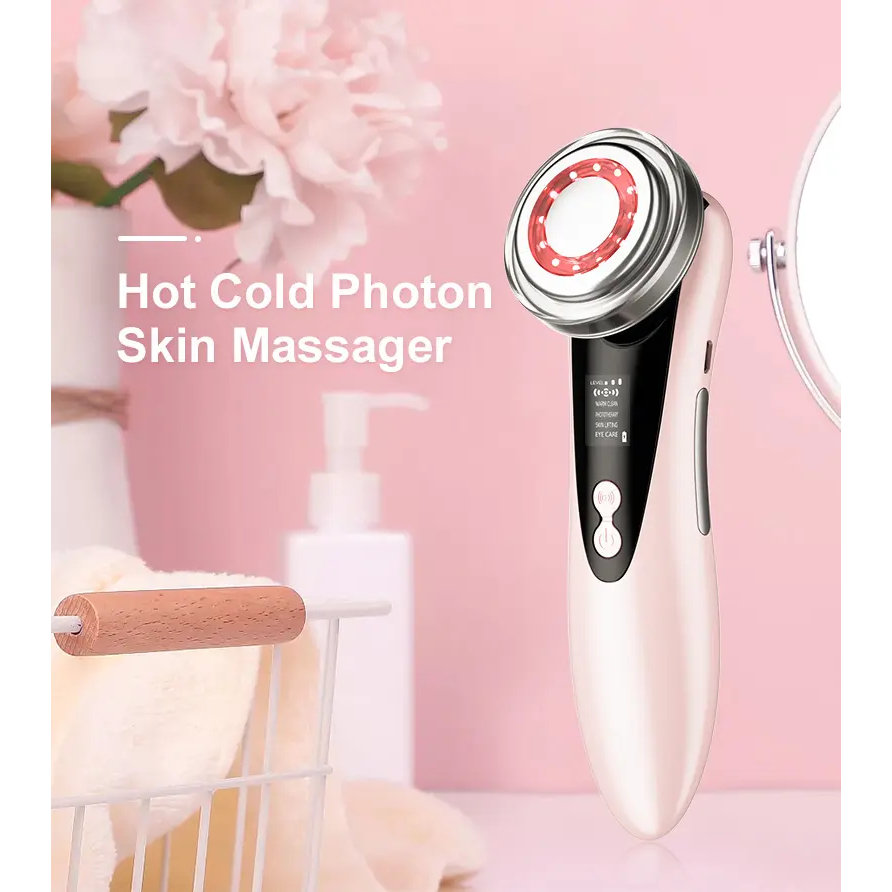 Alat Setrika Wajah-Pemijat Perawatan Wajah Anti Aging Facial Recharge USB