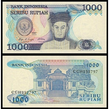 Uang Kuno INDONESIA 1000 Rupiah 1987