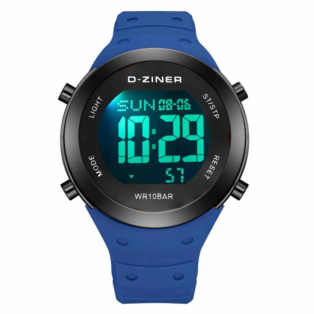 Jam Tangan Pria D-Ziner 8320 Rubber Digital Original