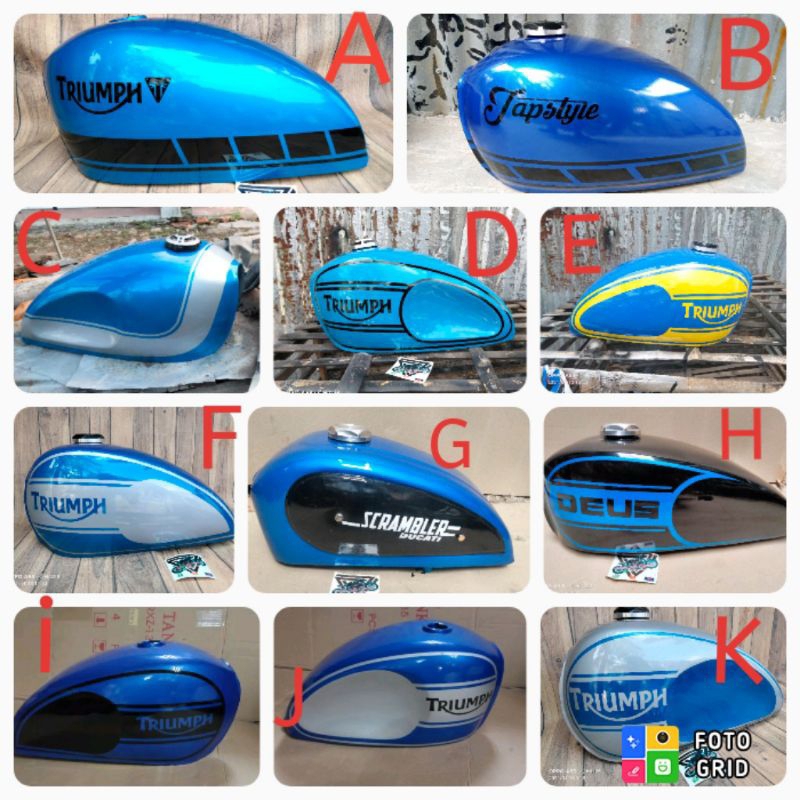 Tangki Custom Japstyle Cat Tangki Motor Custom Japstyle Cat Tangki Motor Warna Biru Tangki Custom Wa