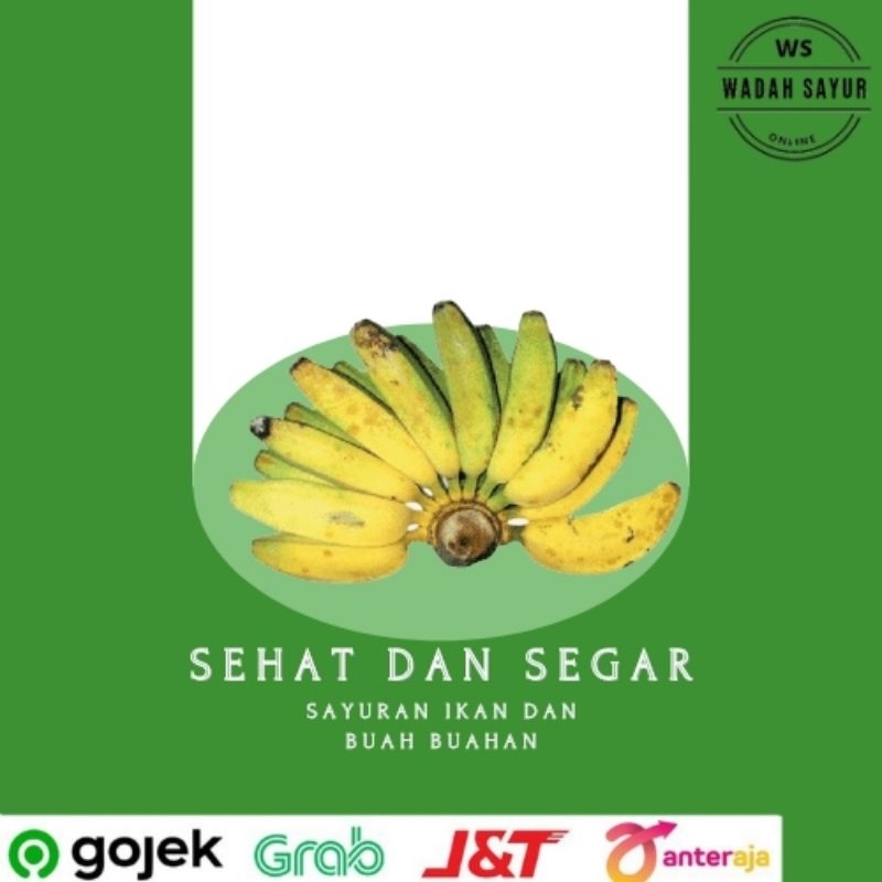 

Pisang Kepok ( 1 Sisir ) | Wadah Sayur Bogor