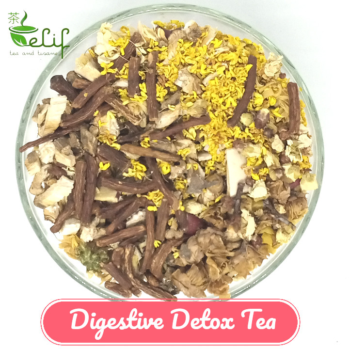 

ELIF TEA Big Pack Digestive Detox Tea : Garcinia Cambogia, Dried Apple, Plum Blossom