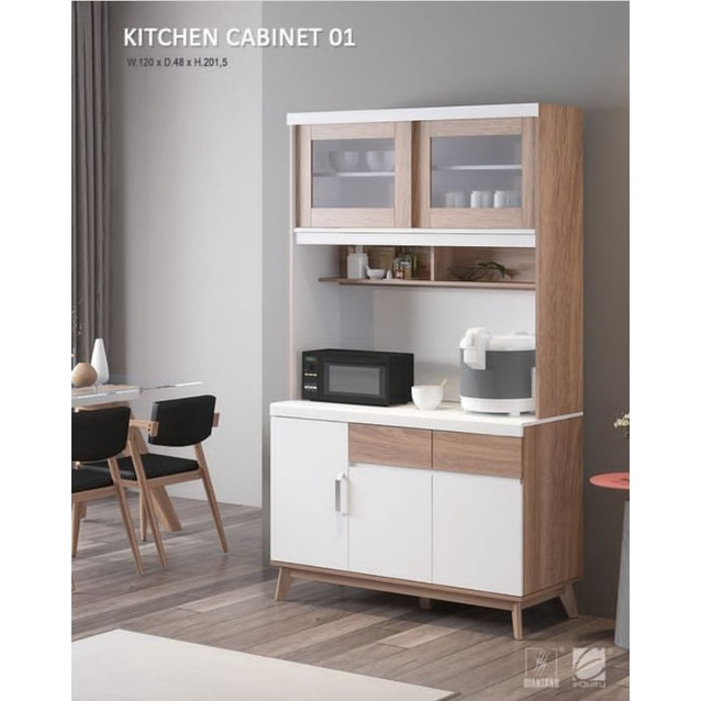 RAK DAPUR LEMARI PENYIMPANAN RAK SERAGUNA RAK MINIMALIS SIANTANO KITCHEN CABINET / KC CABINET 01