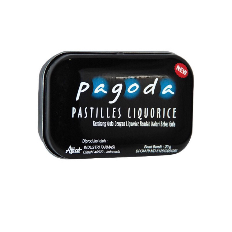 

Pagoda Pastiles Liquorice 20gram - Permen Hisap Pelega Tenggorokan