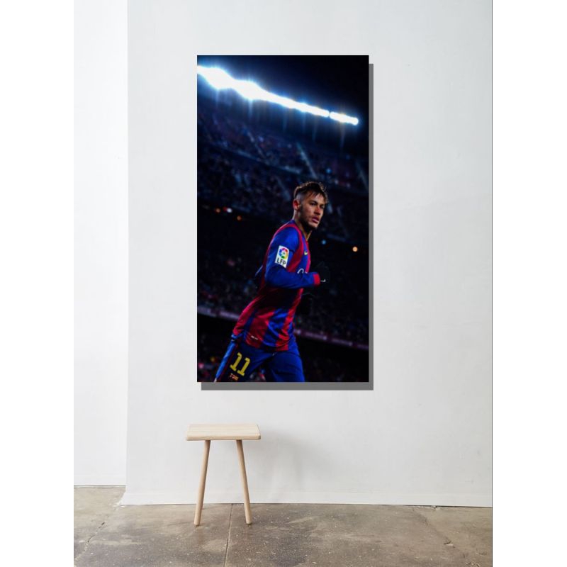 POSTER DINDING NEYMAR JR X BARCELONA UKURAN BESAR, POSTER BOLA