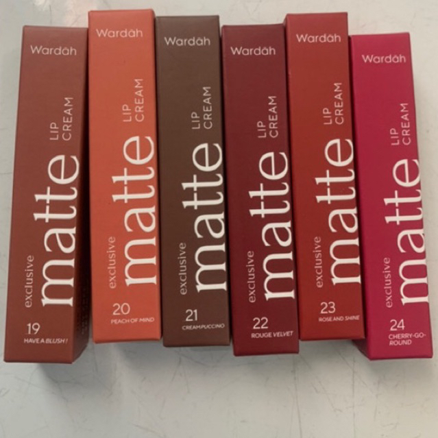 WARDAH EXCLUSIVE MATTE LIP CREAM / WARDAH EXCLUSIVE LIPSTIK / WARDAH LIP CREAM MATTE EXCLUSIVE KEMAS