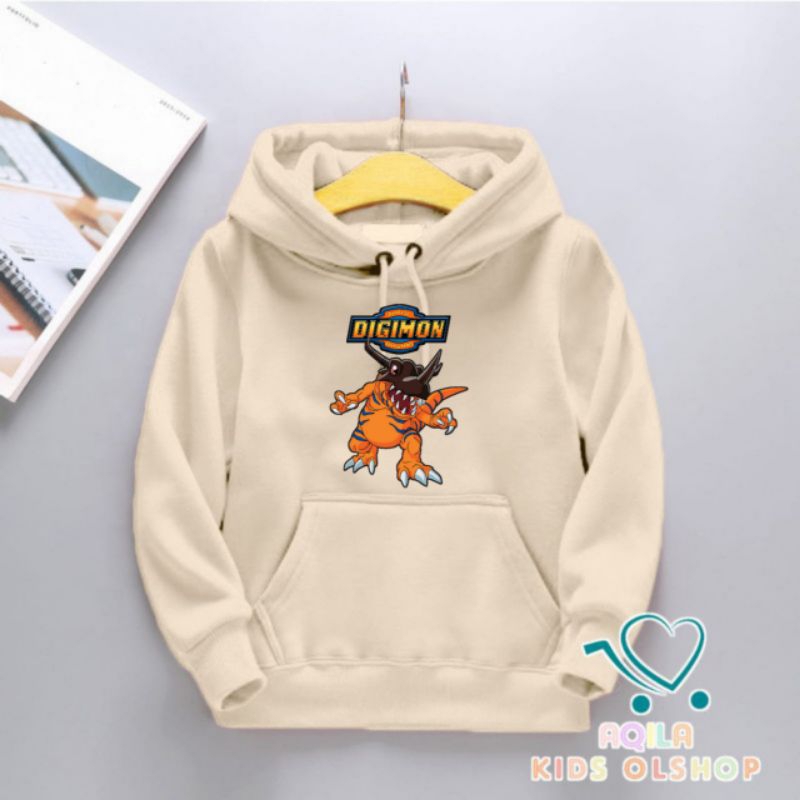 Hoodie anak Gambar animasi Digimon Monster