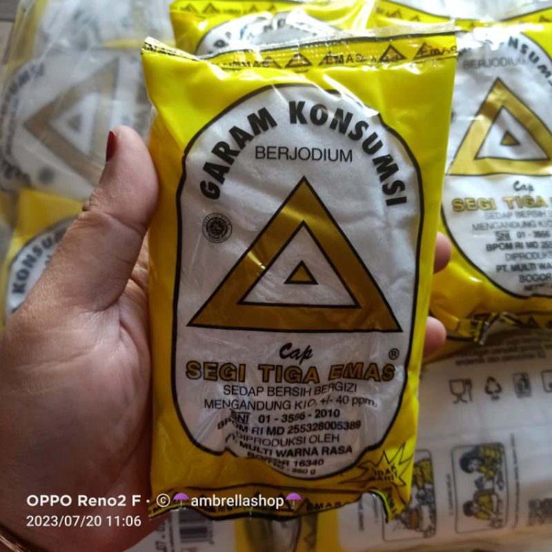 

GARAM SEGITIGA EMAS KEMASAN 250GR