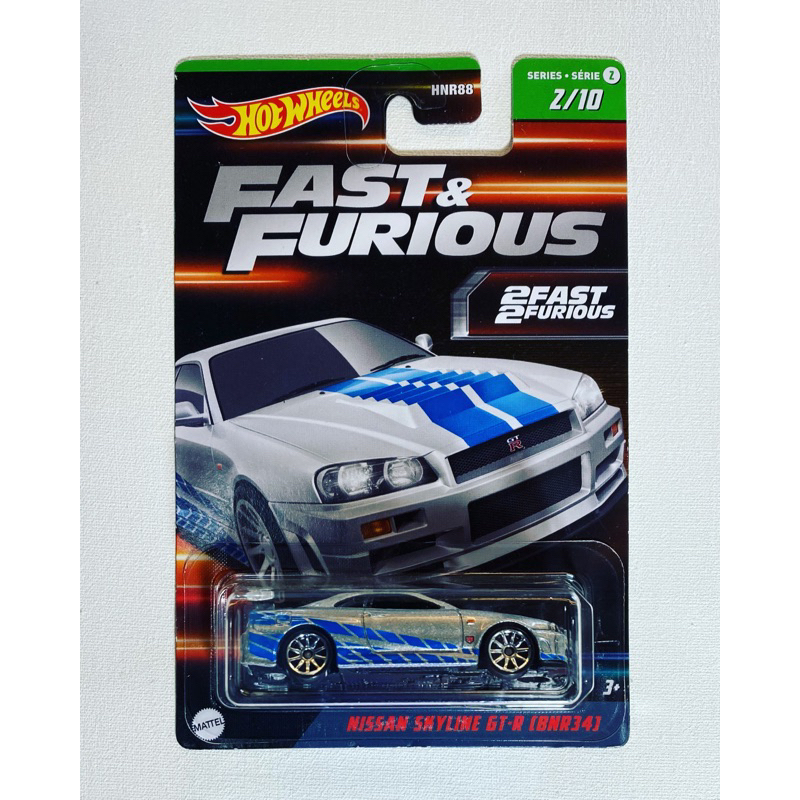 Hot Wheels Nissan Skyline GT-R (BNR34) Fast and Furious 2023