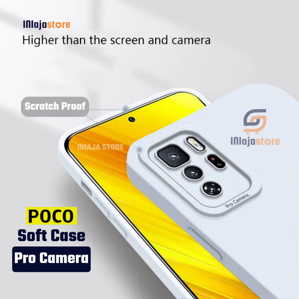 Soft Case Pro Camera Macaron Xiaomi Poco X4 Pro X4 NFC X3 X3 Pro X3 GT X3 NFC Casing Silikon Protect
