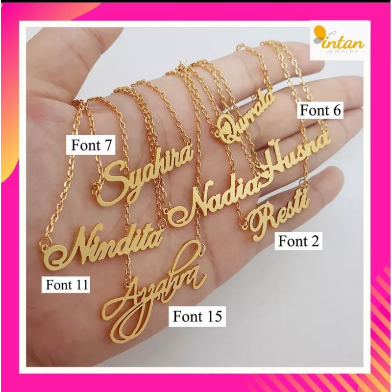 Kalung Nama Wanita kalung nama kalung anak kalung nama wanita