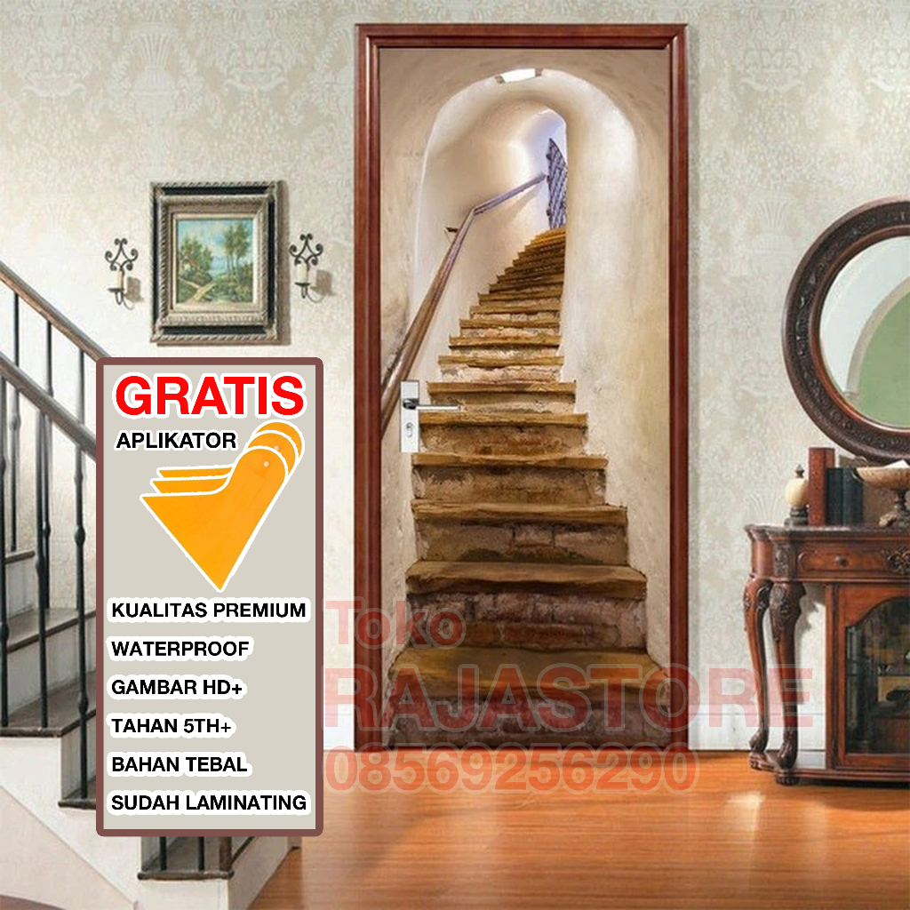 [FREE KAPE] STIKER PINTU / Stiker Pintu Kamar Tidur / Stiker Pintu Kaca / Stiker Dinding / Stiker Pi