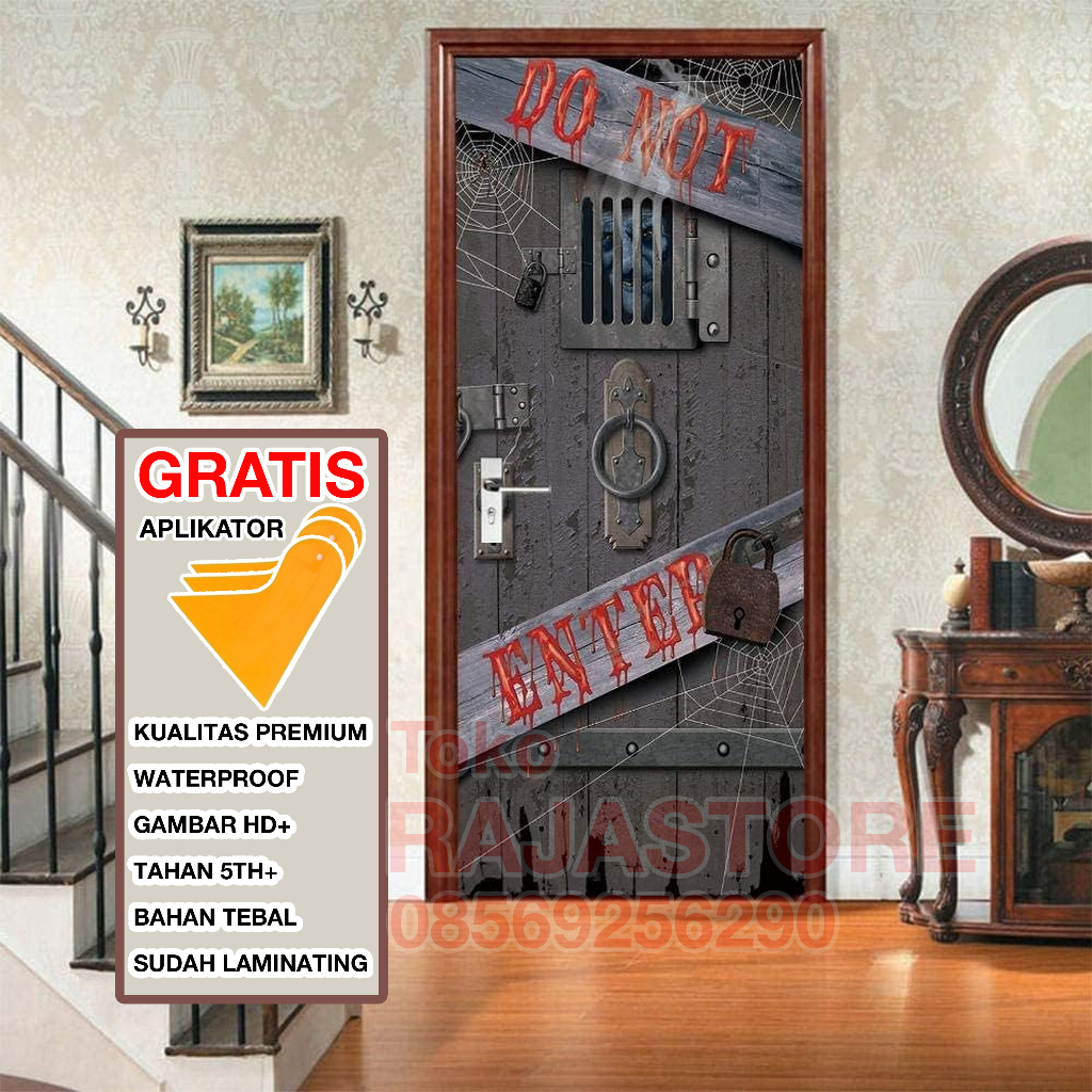 [FREE KAPE] STIKER PINTU / Stiker Pintu Kamar Tidur / Stiker Pintu Kaca / Stiker Dinding / Stiker Pi