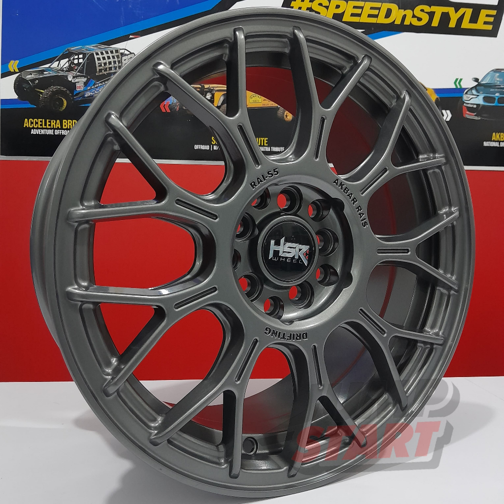 Velg mobil Hsr wheel ring16 lubang 5 bisa untuk mobil all new xenia avanza altis sienta r16 warna gr