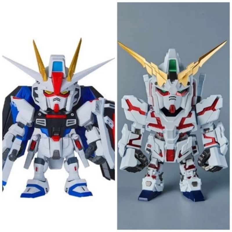 QMSV Mini Unicorn And Freedom Gundam Unicorn + Weapon Confirm Design
