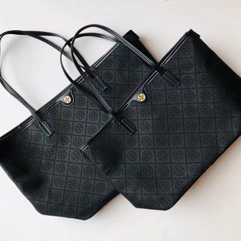 TB T Monogram Zip Tote