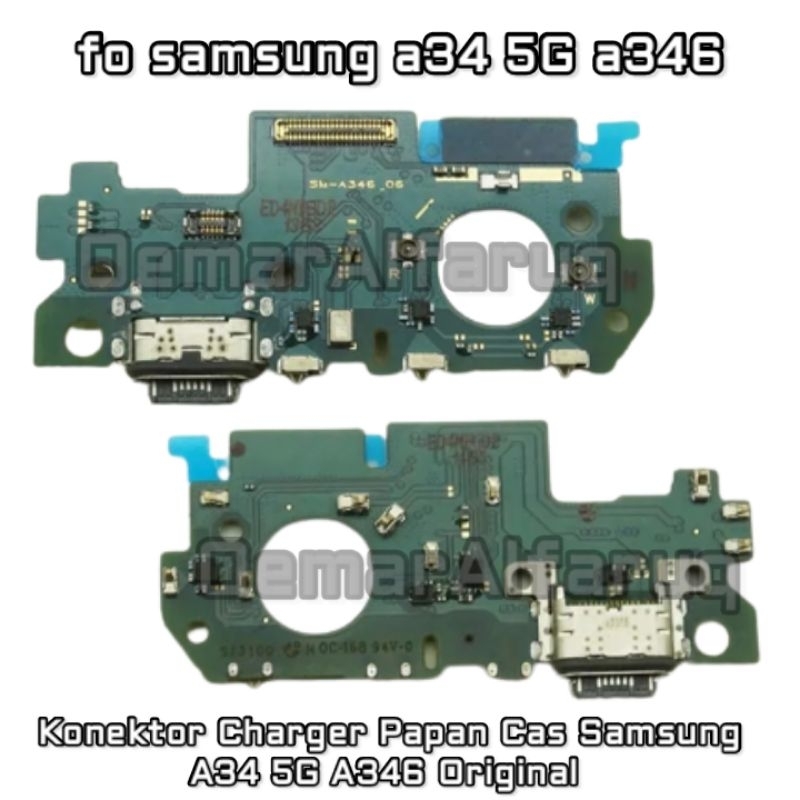 Konektor Charger Papan Cas Samsung A34 5G A346 Original