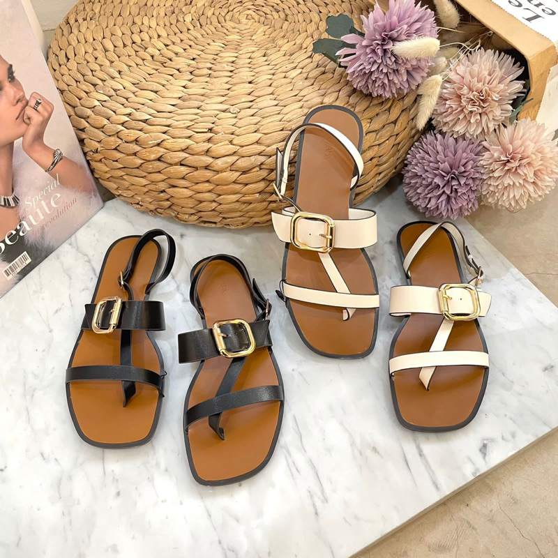 Strappy sandals by Zara import high quality fashion shoes sandal tali wanita kantor kerja casual dai