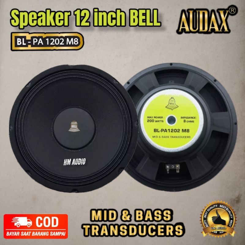 Speaker 12 inch Audax Bell BL PA 1202 Dan audax Protech  PR 12 11