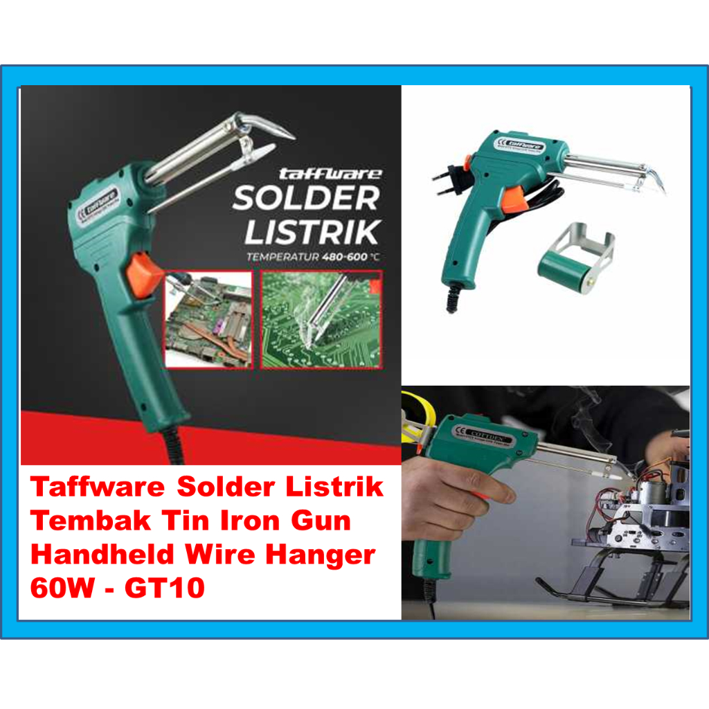 Solder Tembak Listrik Timah Otomatis 60 Watt Iron Automatic 60W Solder Timah Otomatis Tembakan Taffw