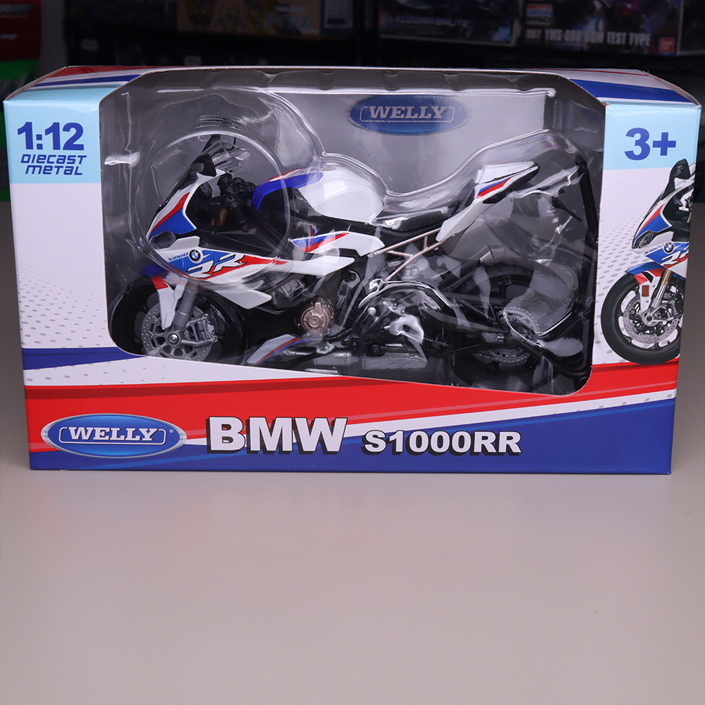 Haute57 Miniatur Motor Welly 2021 Bmw S1000Rr M Package Diecast Skala 1:12 Mainan Koleksi