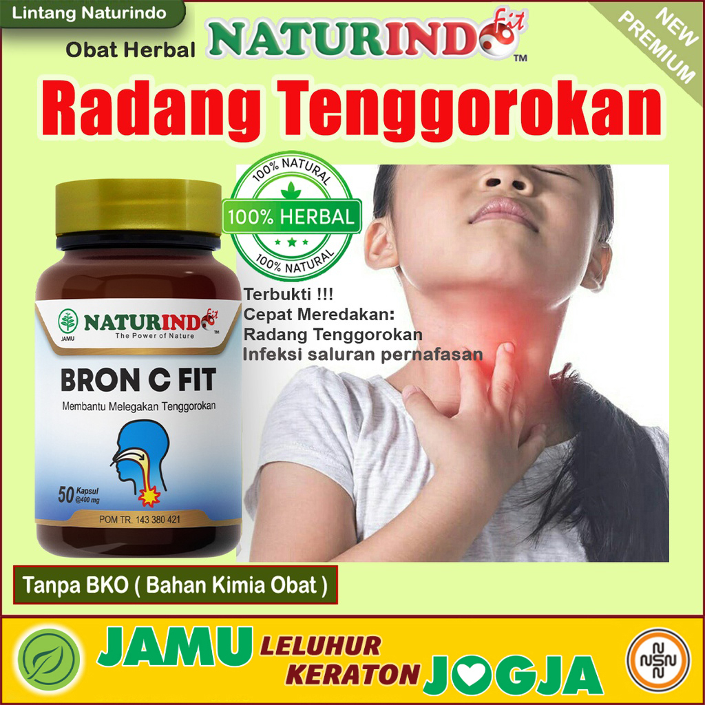 Herbal Radang Tenggorokan Anak Dewasa Sakit Tenggorokan Batuk Infeksi Saluran Pernafasan Naturindo