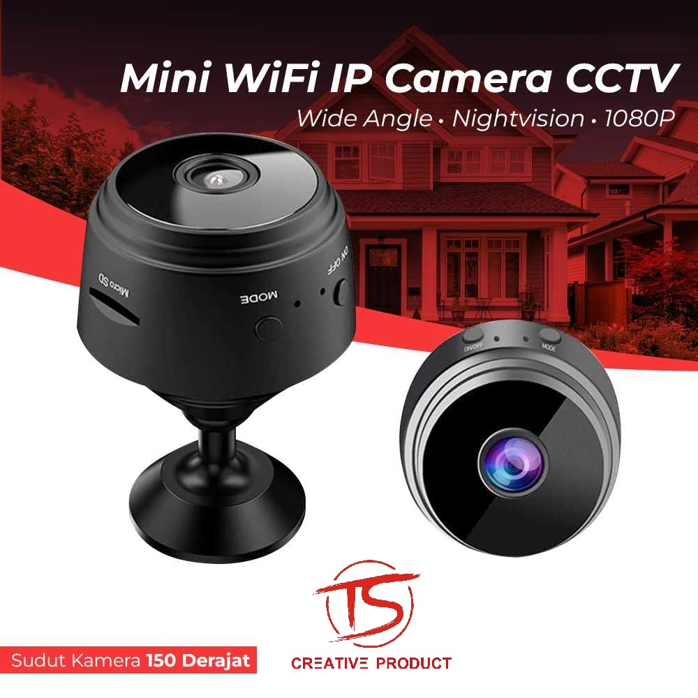 MINI WiFi IP MINI Camera CCTV A9 Wide Angle Nightvision 1080P