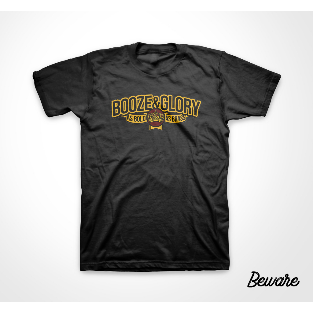 KAOS BOOZE AND GLORY | SKINHEAD, HOOLIGAN, PUNK | UNISEX | BOOTLEG