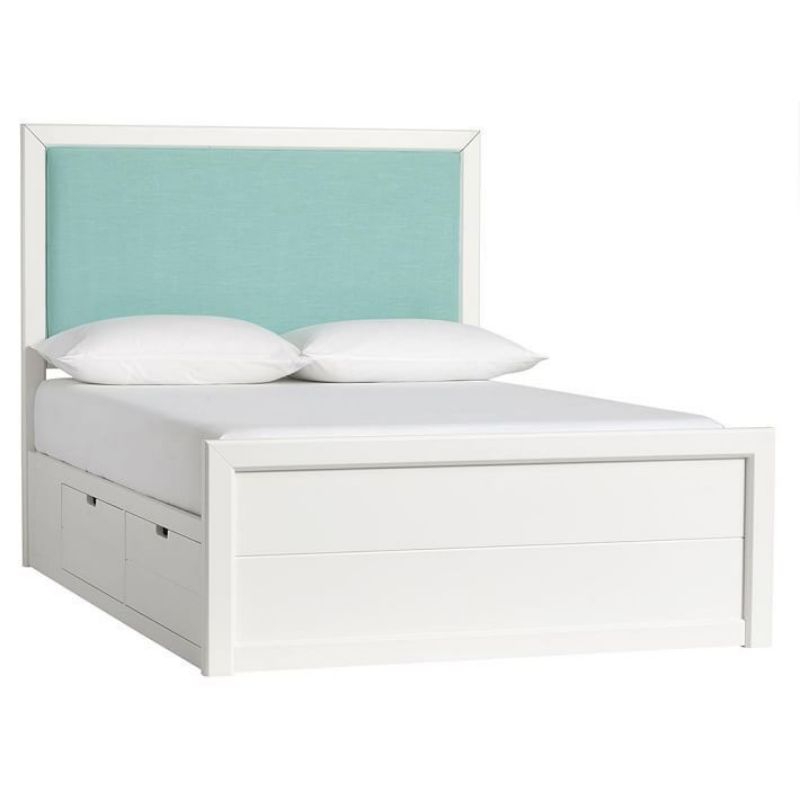 tempat tidur anak laci bawah / ranjang anak / divan tempat tidur sandaran busa