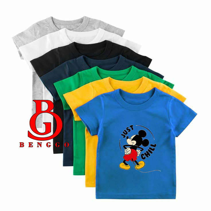 Benggo.Kids | Terbaru Kaos Anak Mickey Mouse 1 - 12 Tahun / Kaos Anak Mickey Mouse / Kaos Anak Micke