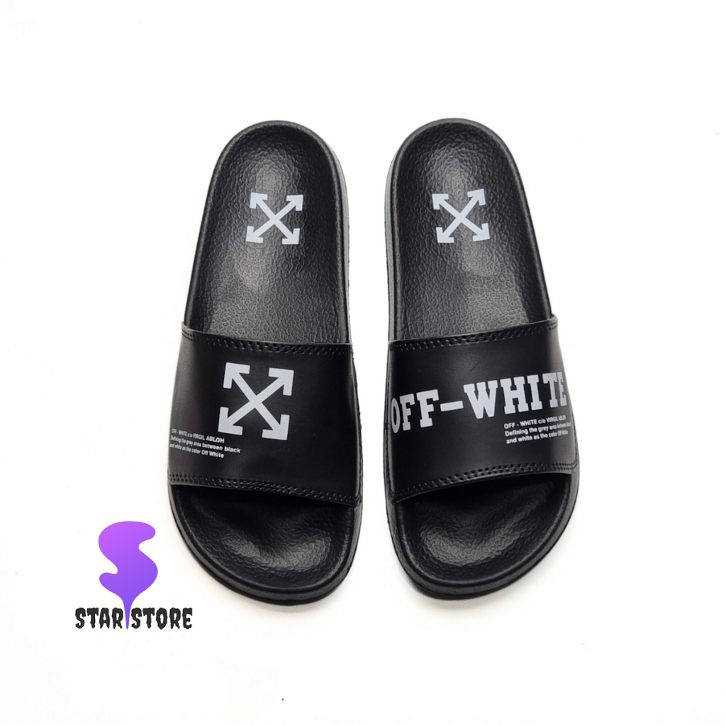 Sendal slop off white sendal slop karet Original sendal Slop pria Sandal slop Vans