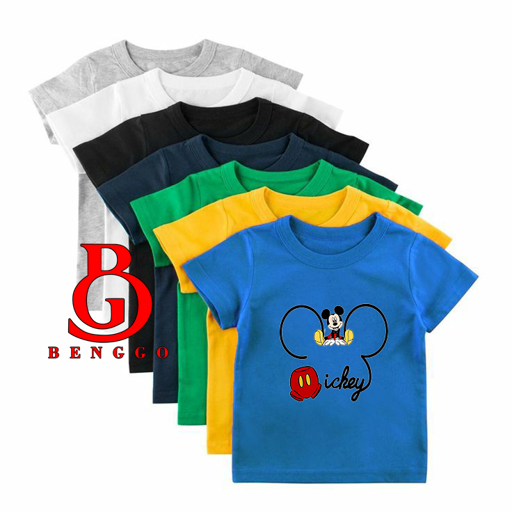Benggo.Kids | Terbaru Kaos Anak Mickey Mouse 1 - 12 Tahun / Kaos Anak Mickey Mouse / Kaos Anak Micke