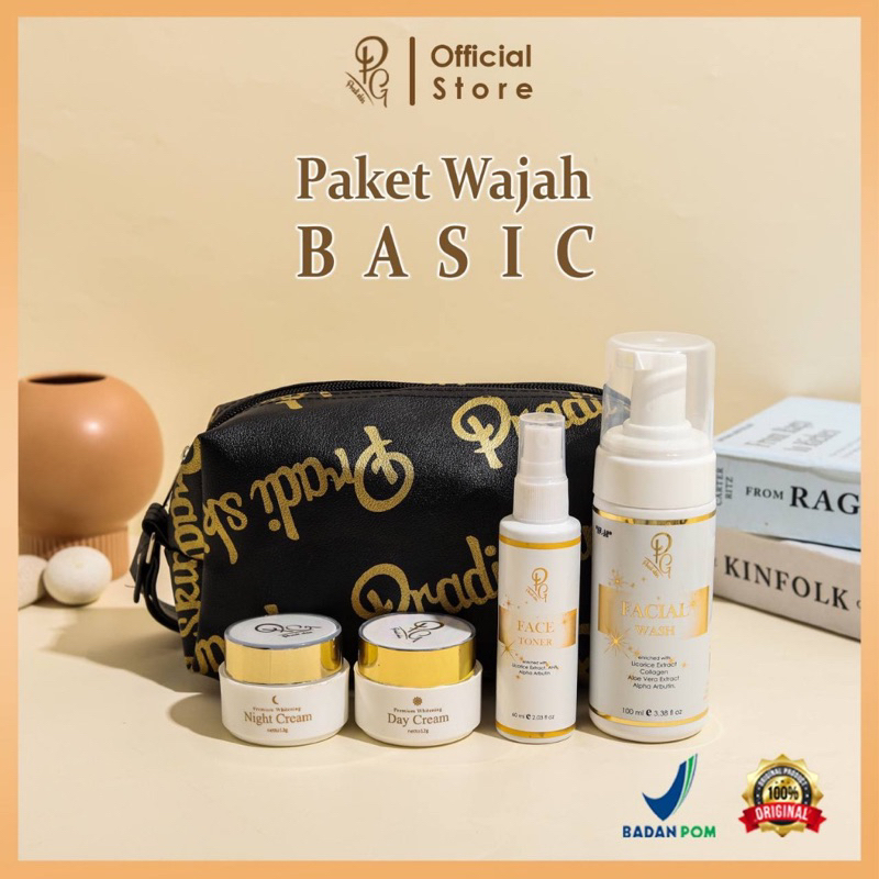 PAKET WAJAH (BASIC) PREMIUM WHITENING PRADISKIN GLOW