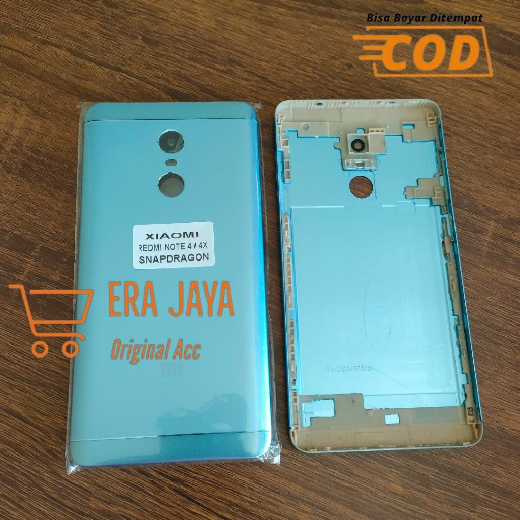 Backdoor Tutup Belakang Hp Xiaomi Redmi Note 4 / Note 4X Snapdragon Bekdor Back Cover Casing Kesing 