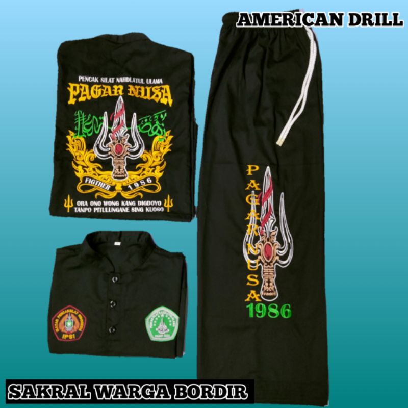 Sakral pagar nusa bordir terbaru - Seragam Sakral bordiran