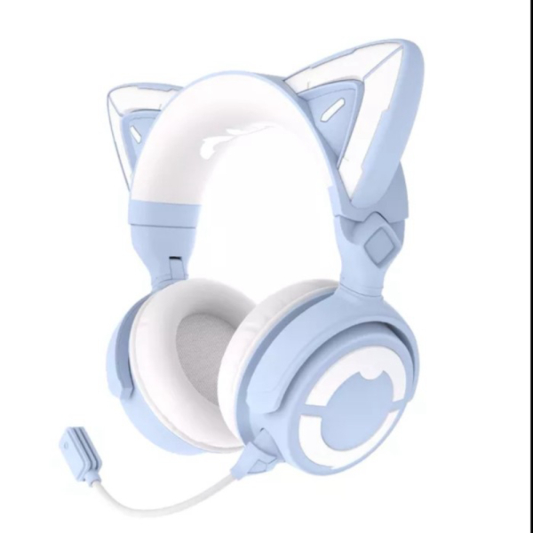 Unik YOWU 4.0 HEADPHONE RGB DENGAN MICROFON HDGENERASI KE 4 - Blue Murah