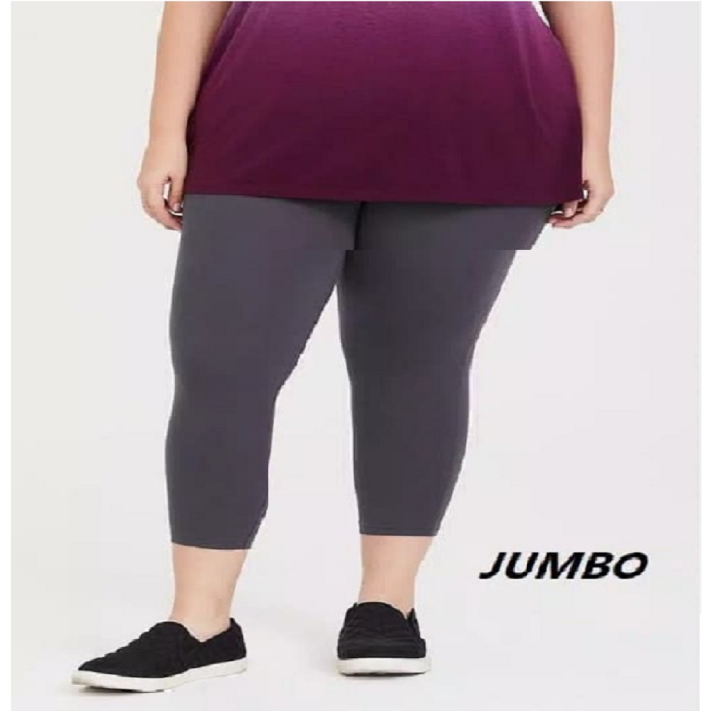legging 7/8 wanita dewasa bahan spandex licin