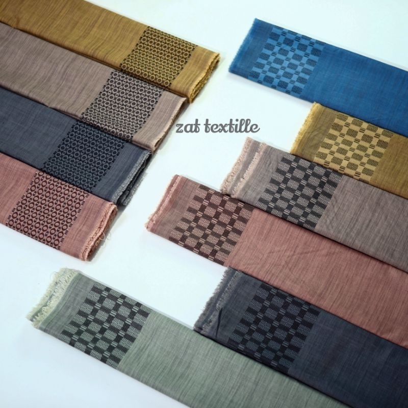 kain madinah motif // kain bordir // katun dua sisi / kain baju koko 1/2 meter