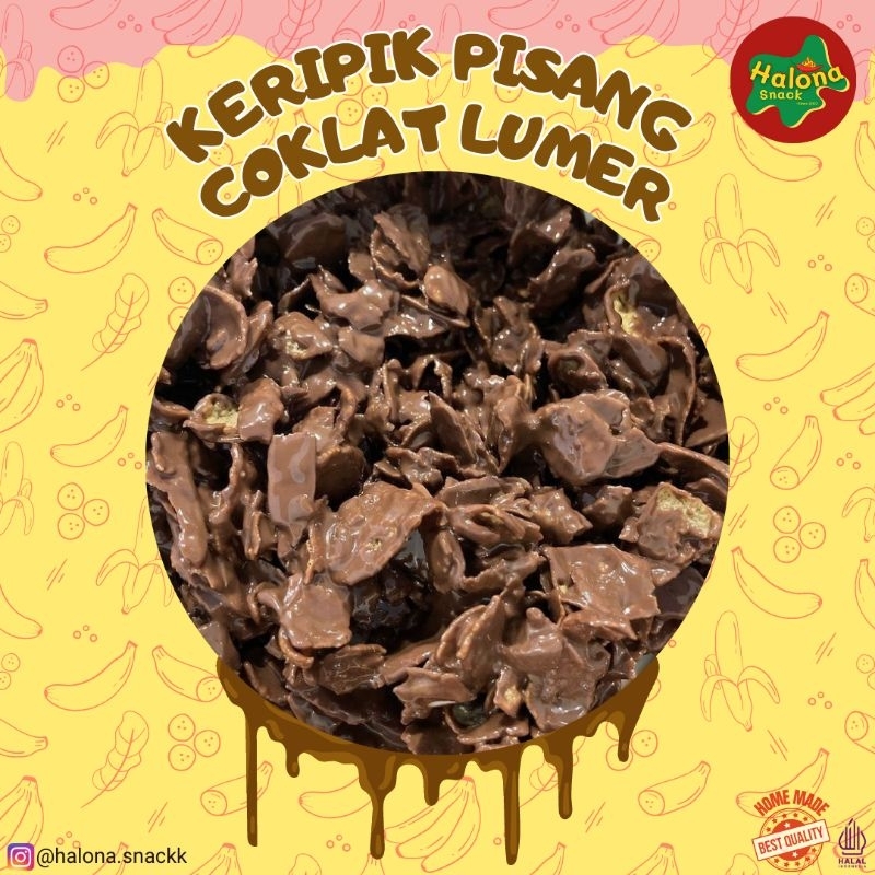 

Keripik pisang coklat lumer, keripik piscok lumer