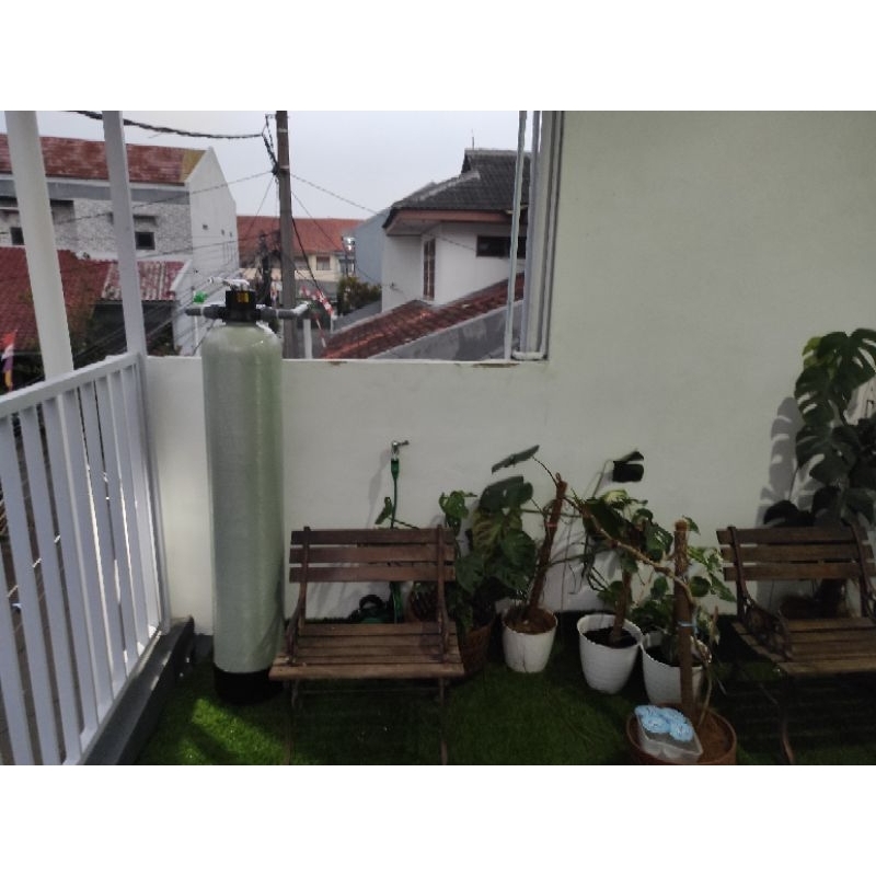 Filter fiber 1054 utk air sumur bau besi karat.